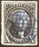 [Benjamin Franklin, 1706-1790 and George Washington, 1732-1799 - Bluish Paper, type B]