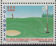 [Airmail - The 50th Anniversary of Colombian Golf Federation, type BOJ]
