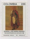 [The 200th Anniversary of the Birth of Jose Maria Obando, 1795-1861, typ BMT]