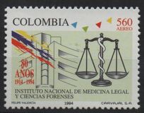 [Airmail - The 80th Anniversary of National Institute of Legal Medicine and Forensic Sciences, type BLI]