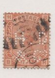 [Queen Victoria - Colored Control Numbers in Corners, प्रकार Z]