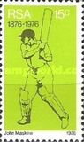 [The 100th Anniversary of organized cricket in South Africa - Fluorescent Paper, тип OO]
