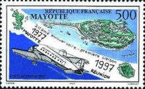 [Airmail - The 20th Anniversary of Flight Connection of Mayotte-Reunion, type L]