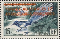 [Madagascar Postage Stamp Overprinted "TERRES AUSTRALES ET - ANTARCTIQUES FRANCAISES", type A]