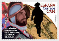 [V Centenario del nacimiento del nacimiento del militar y marino Pedro Menéndez de Avilés, 1.519 - 1.574, tipo HBG]