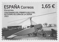 [The 100th Anniversary of the First Flight of the Gyroplane of Juan de la Cierva, 1895-1936, type HLO]
