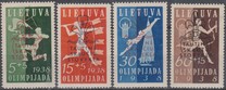 [No 421-24 Overprinted - Inscription "TAUTINE - SKAUCIU - STOVYKLA", type BF]