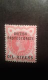 [Great Britain Postage Stamps Overprinted "BRITISH PROTECTORATE - OIL RIVERS", type A]