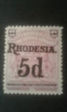 [Overprinted "RHODESIA." & Surcharged, Tipi K15]