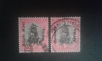 [South African Stamps Overprinted "Suidwes Africa" or "South West Africa", 유형 F2]
