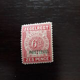 [Numeral Stamp - Overprinted "POSTZEGEL" in Green, type M]
