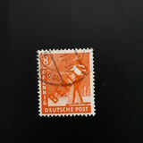 [BERLIN in Red Overprint on "Allied Occupation Zone" Stamps, тып B2]
