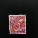 [BERLIN in Red Overprint on "Allied Occupation Zone" Stamps, тып B8]