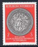 [The 300th Anniversary of Leopold Franzens University in Innsbruck, type AGL]