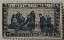 [VII Centenario de la muerte de San Francisco de Asís. Sellos de Italia sobrecargados "Tripolitania"., tipo I3]
