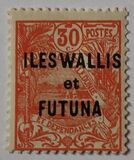 [New Caledonia Postage Stamps Overprinted "ILES WALLIS - et - FUTUNA", type A8]