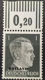 [German Empire Postage Stamps Overprinted "OSTLAND", type A]