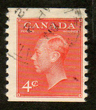 [King George VI - Inscription: "POSTES POSTAGE", տեսակ EM1]