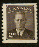 [King George VI - Inscription: "POSTES POSTAGE", տեսակ EK]