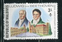 [The 150th Anniversary of the Death of Ludwig van Beethoven, German Composer, 1770-1827, type YU]