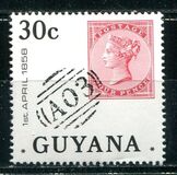 [The 125th Anniversary of the First use of Stamps in Guyana, tipas RI4]