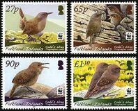 [WWF - Birds, Cobb's Wren. White Frame, type ALT]