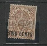 [No.2 in New Colour & Surcharged, type E]