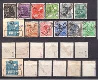 [Joint Allied Occupation Zones Stamps Handstamped, type A]