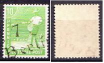 [Joint Allied Occupation Zones Stamps Handstamped, type A3]