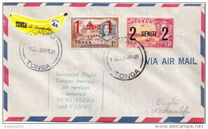 [Various Stamps Surcharged, type FV]