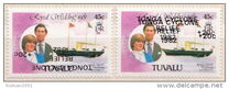 [Tonga Cyclone Relief - Issues of 1981 Overprinted "TONGA CYCLONE RELIEF 1982" and Surcharged +20c, tip EQ1]