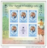 [Royal Wedding of Prince Charles and Lady Diana Spencer - Different Perforation and Slightly Different Background Color, タイプ VK1]