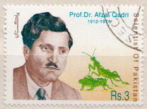 [Scientists of Pakistan - The 25th Anniversary of the Death of Muhammed Afzal Hussain Qadri, 1912-1974, Tipo AGT]