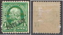 [American Occupation . American Postage Stamps Overprinted "PORTO RICO", tegund P]
