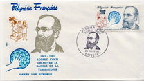 [Airmail - The 100th Anniversary of the Discovery of the Tuberculosis  Bacillus by Robert Koch, 1843-1910, tip LT]