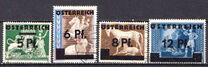 [German Empire Postage Stamps Overprinted "ÖSTEREICH" & Surcharged, tip HO]