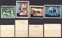 [German Empire Postage Stamps Overprinted "ÖSTEREICH" & Surcharged, tip HO]