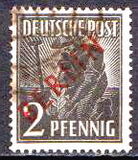 [BERLIN in Red Overprint on "Allied Occupation Zone" Stamps, type B]