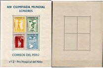 [Airmail - Participation of Peru in the Olympic Games - Melbourne, Australia, tegund JL1]