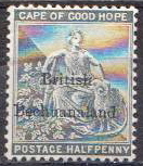 [Cape of Good Hope Postage Stamps Overprinted "BRITISH - BECHUANALAND" in Black, type A1]