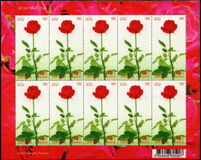 [Greeting Stamp - Rose, type XYE]