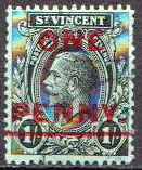 [Issue of 1913 Surcharged in Red, type R]