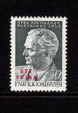 [Josip Broz Tito  - Yugoslav Postage Stamp in Changed Color and Overprinted "STT - VUJNA", tip BS]