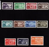 [Airmail - Yugoslav Stamps of 1951-1952 in Changed Colors and Overprinted "STT VUJNA", typ CD]