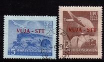 [The 75th Anniversary of the UPU - Yugoslavia Postage Stamps Overprinted "VUJA - STT", type L]