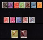 [BERLIN in Red Overprint on "Allied Occupation Zone" Stamps, type B]