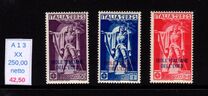 [Italy No. 313-15 Overprinted. Airmail - The 400th Anniversary of the Death of Francesco Ferruci, Tip H]
