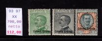 [King Victor Emmanuel III - Italian Postage Stamps Overprinted "Colonia Eritrea", tipas Z]