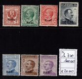 [Italian Stamps Overprinted "Rodi", type A]