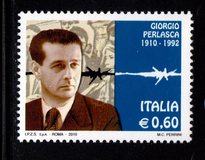 [Centenario della nascita di Giorgio Perlasca  - Stampatore: I.P.Z.S. S.p.A. Roma - Autorità di emissione: Ministero dello Sviluppo Economico, Scrivi DGC]
